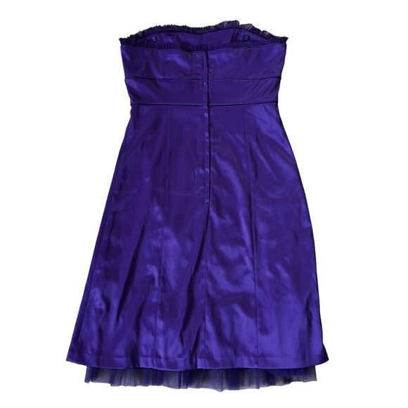 Purple RW&Co. Strapless Dress Size 8 - Picture 4 of 11